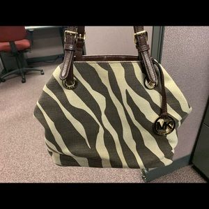 Medium Michael Kors canvas bag